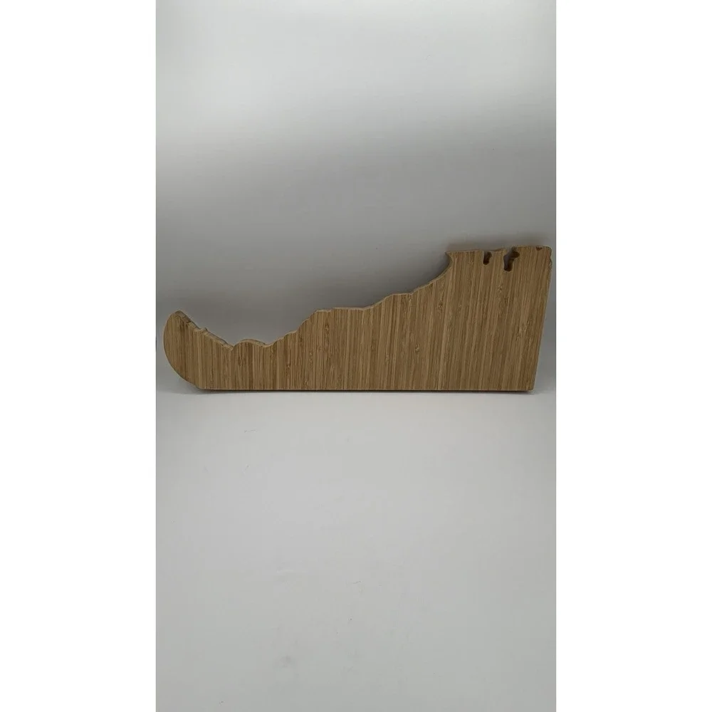 Delaware Cutting Board State Shaped Organic Wood For New Family Home Housewar...